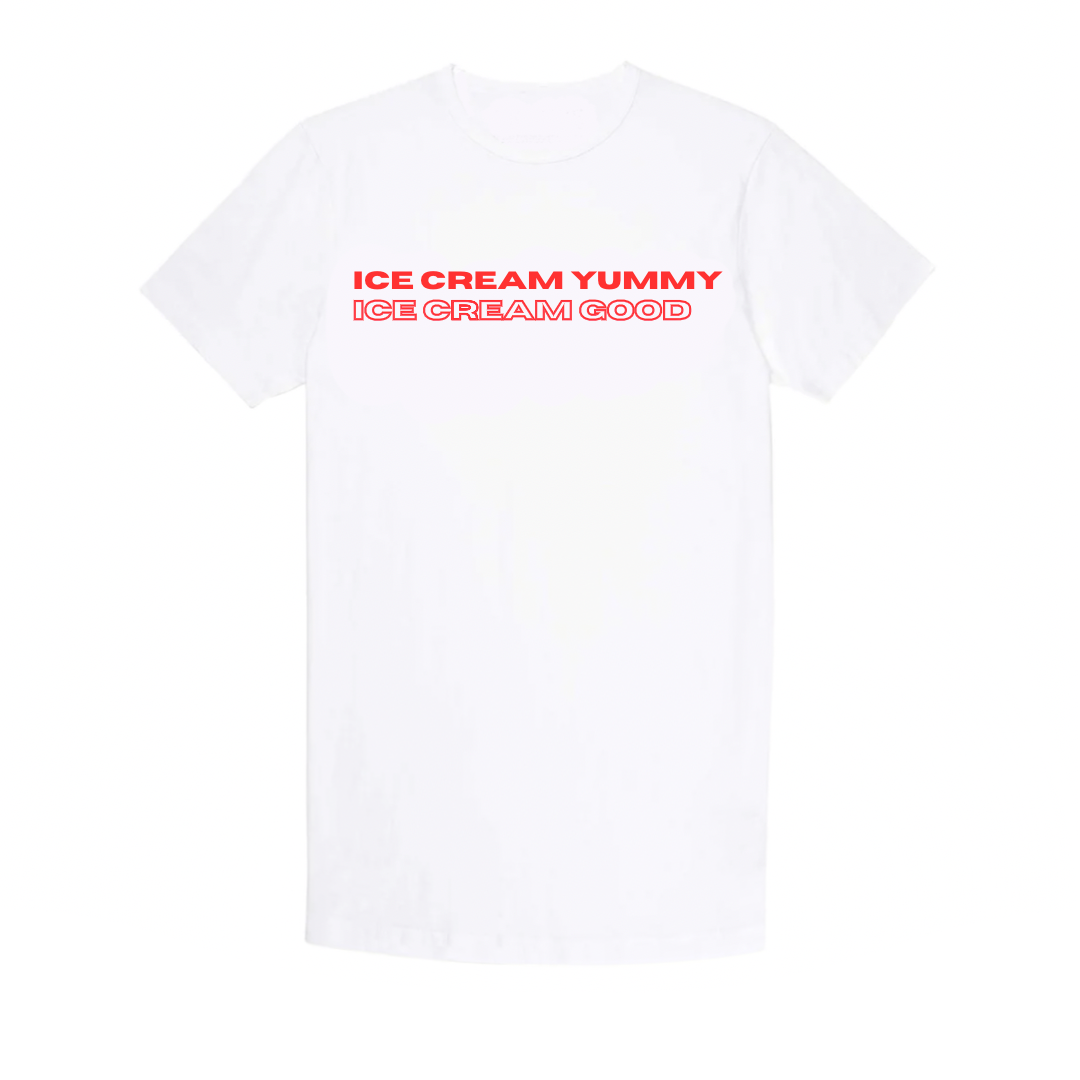 White Ice Cream Yummy T Shirt