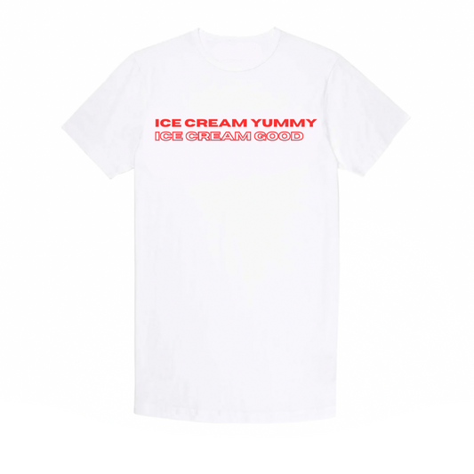 White Ice Cream Yummy T Shirt